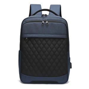 Sac à dos pour ordinateur portable USB élégant et professionnel, de haute qualité, imperméable, en Oxford matelassé, vente en gros - Product Image 3