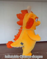 Costume de mascotte de danse du dragon chinois ancien pour adultes Costume de dinosaure dragon chinois gonflable de 2m à vendre