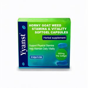 Extrait naturel de Horny Goat Weed 800mg Gélules pour la vitalité et la résistance 90 unités Stimule l'énergie physique et l'endurance Marque privée OEM - Product Image 1