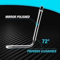 Jeu de clés à distributeur en acier inoxydable professionnel SAE 2 pièces 1/2" et 9/16"
