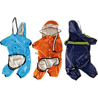 Imperméable coupe-vent à capuche pour chien avec bandes réfléchissantes, style sportif en polyester pour races moyennes et grandes, prêt à être expédié