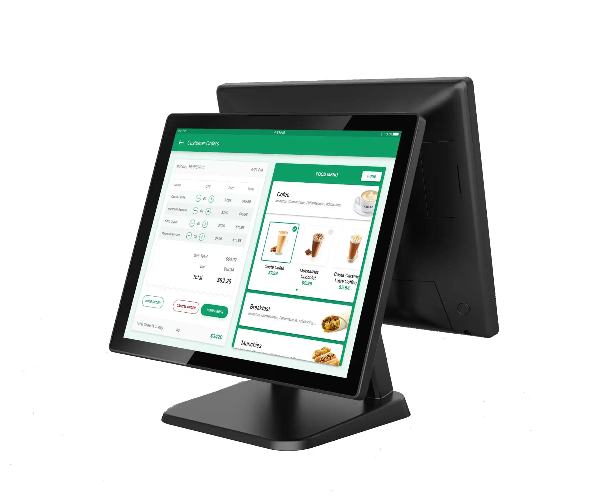 Yeni gelen 15.6 inç Windows7 10 Android dokunmatik ekran hepsi bir arada yazarkasa/POS terminali/POS sistemi