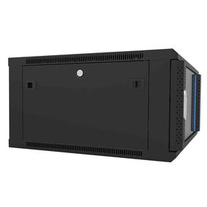 Para cableado de datos, puerta de vidrio de 19 "con marco de puerta perforado de arco, estante montado en la pared de red - Product Image 3