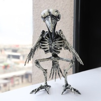 Horreur Halloween Animal Squelette Décoration Simulation Plastique Corbeau Souris Scorpion Crâne Os Costume pour Décorations De Fête