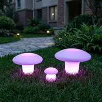 Lampe LED en forme de champignon, étanche IP65, rechargeable, à changement de couleur, pour la décoration extérieure de jardin, patio et cour