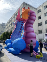 Modèle de dragon chinois gonflable géant personnalisé pour la décoration d'événements de vacances
