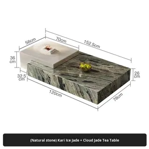 Mesa de centro de mármol artificial de estilo italiano moderno para villas y <span class=keywords><strong>pisos</strong></span> de lujo Luz de piso grande Diseño de lujo 1 año de garantía - Product Image 6