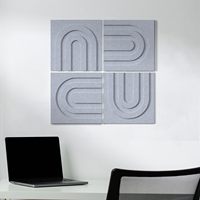 Panneau acoustique moderne en feutre PET, matériau d'absorption sonore, 21 mm, panneaux insonorisants avec design 3D pour la maison et le bureau