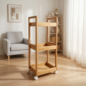 <span class=keywords><strong>Étagère</strong></span> de rangement écologique, <span class=keywords><strong>petite</strong></span> unité de rangement <span class=keywords><strong>sur</strong></span> <span class=keywords><strong>roulettes</strong></span>, organisateur de fournitures artistiques avec <span class=keywords><strong>roulettes</strong></span> - Product Image 3