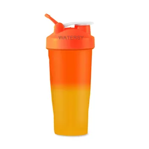 Vente en gros Tasse Protein Shake personnalisée Shaker à café portable Fournisseurs de bouteilles d'eau Gym Fitness Protein Shakers