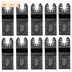 10 gói HSS bi-kim loại Plunge dao động đa công cụ Lưỡi cưa cho gỗ với móng tay, kim loại mềm, PVC, vách thạch cao - Product Image 5