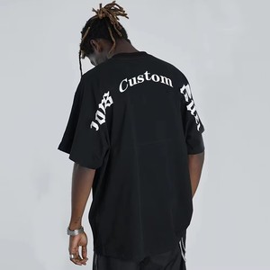 เสื้อยืดคอกลมคุณภาพสูง ผ้าฝ้ายหนา 100% ดีไซน์ทันสมัย สไตล์ลำลอง สำหรับผู้ชาย รับผลิตตามสั่ง ขายส่ง เสื้อยืดแขนสั้น - Product Image 1