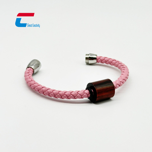 Pulsera de cadena NFC de moda Pulseras RFID con estilo NTAG 216 NFC Cadena de etiqueta de madera Pulsera RFID - Product Image 4