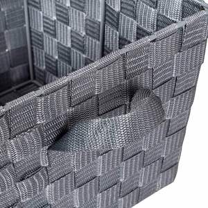ตะกร้าหนังสานแฮนด์เมดกล่องเก็บของถักพร้อมที่จับสำหรับบ้าน - Product Image 4