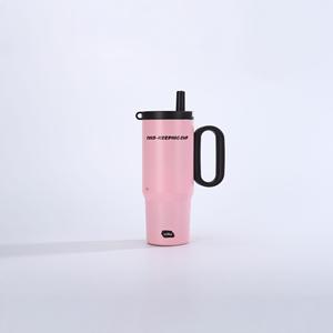 Gobelet isotherme en acier inoxydable grande capacité avec poignée, en acier 304, pour les voyages, le bureau et la voiture - Product Image 1