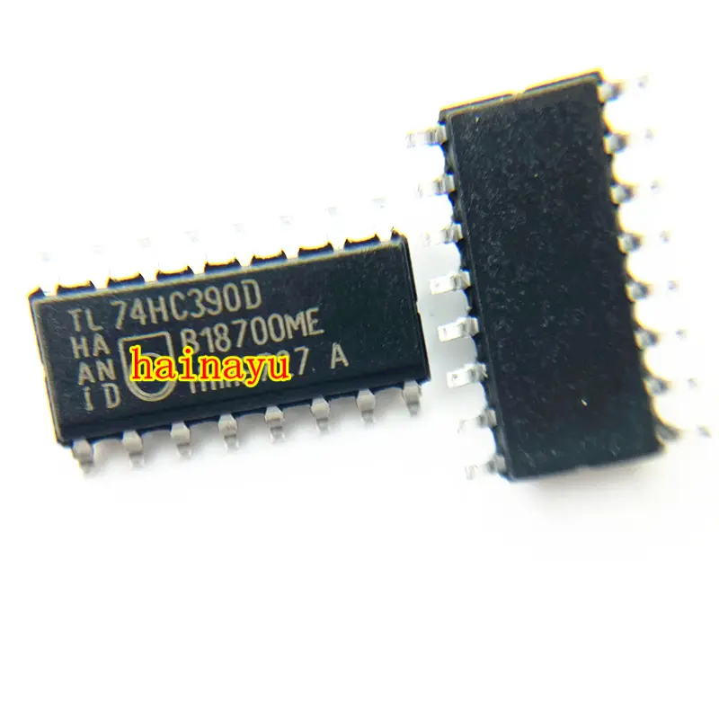 Chip de componente electrónico IC, contador/divisor Decimal 74HC390 SMD SOP16, 74HC390D, entrega rápida única