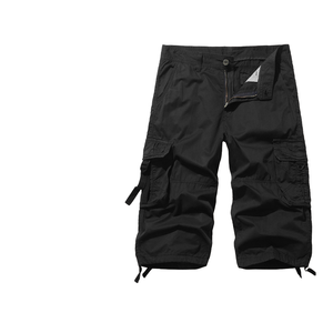 Pantalones Cortos Cargo Clásicos FlyFit Essentials para Hombre, 10 Pulgadas, Algodón Suave, Secado Rápido, Ecológicos, Cierre con Cordón (Todas las Tallas) - Product Image 1