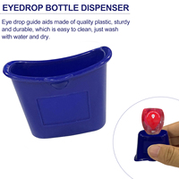 Applicateur de Gouttes Oculaires Portable Réutilisable en Matière PE Bleue pour Tous les Âges -healthmenex
