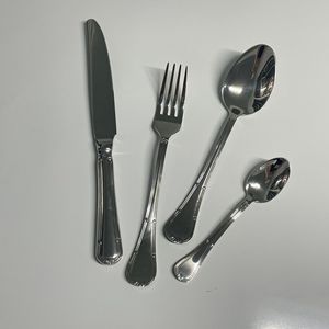 Juego de Cubiertos Pei Jiale de Acero Inoxidable 304 Estilo Vintage, Cuchillo, Tenedor y Cuchara con Acabado Pulido Espejo para Restaurantes y Hoteles Occidentales - Product Image 3