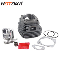 Kit cylindre de tronçonneuse HOTOKA 45cc/52cc/58cc comprenant piston + anneau + cercle + joint pièces de rechange de scie à chaîne à essence cylindre pour 5200