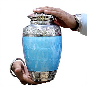 Black Koi Fish Water Wave Memorial Cremation <b>Urn</b> for Adult Ashes Durable <b>Large</b> Aluminium Funeral Cremation <b>Urn</b> For Human Ashes - Product Image 5