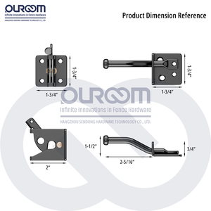 Tiêu chuẩn có thể khóa hàng rào chốt thép cho hàng rào Gỗ Cổng an ninh ngoài trời cổng vườn phần cứng - Product Image 4