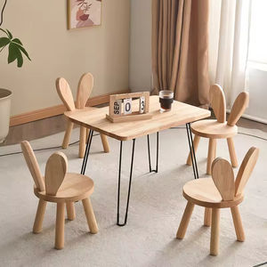 Table à manger pliante en bois massif, design carré compact et moderne, 4 places, personnalisable, pour petite salle à manger, cuisine, meubles de maison - Product Image 4