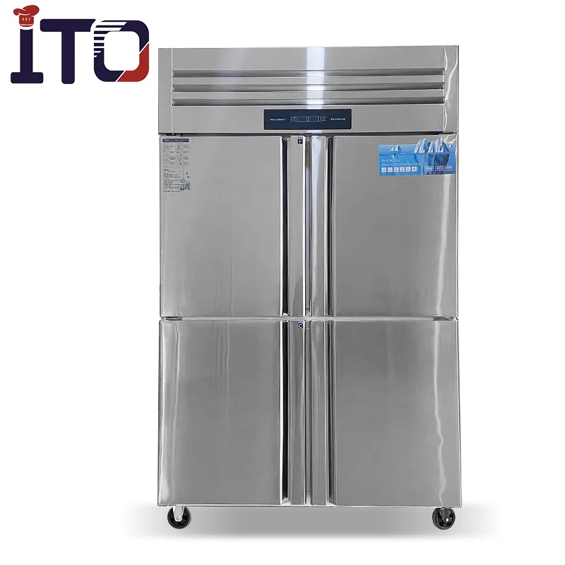 ITO-R19A 4 Porta del Grado Commerciale In Acciaio Inox Raggiungere In Freezer