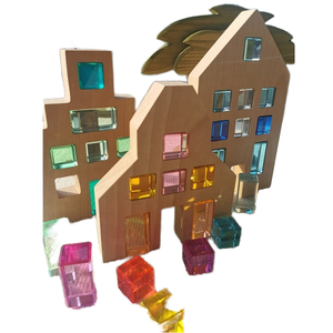 Dropshipping Products 2026 Acrylic Cube-<b>Shaped</b> Sensory <b>Blocks</b> Early Education Building <b>Blocks</b> Kindergarten Home Stacking Toys - Product Image 1