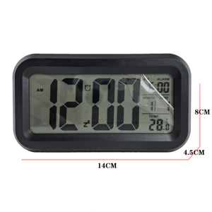 Reloj despertador de escritorio LED moderno inteligente con pantalla <span class=keywords><strong>LCD</strong></span> Digital grande de temperatura y reloj despertador decorativo para niños decoración de oficina en casa - Product Image 3
