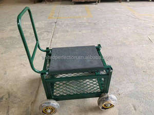 ที่นั่งในสวนแบบกลิ้งมีล้อรถเข็นสำหรับงานหนักพร้อมที่นั่งเก้าอี้ในสวนแบบหมุนได้พร้อมล้อสำหรับผู้สูงอายุ - Product Image 5