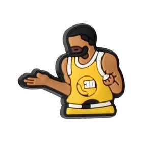 Aksesoris Gantungan Sepatu Clog Karet PVC Lembut Seri Olahraga Bola Basket, untuk Gelang, Sabuk, Kancing, Universal untuk Dekorasi - Product Image 4