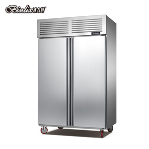 Congelador Vertical de Acero Inoxidable de 2 Puertas, Refrigerador de Primera Calidad para Uso Comercial y Doméstico, Enfriador para Almacenamiento de Carne, Fabricado en China - Product Image 1