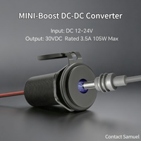 Convertisseur élévateur de tension DC-DC Starlink Mini 12-24V vers 30V 3.5A 105W avec boîtier en aluminium pour alimentation de voiture et camping-car