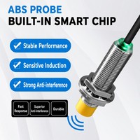 Sensor Proximitas Induktif Silinder Pendek WTX, Sensor Proximitas Silinder Logam untuk Mengindeteksi Objek