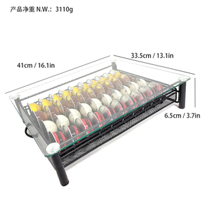 Cajón con diseño de mango <span class=keywords><strong>para</strong></span> cápsulas de café <span class=keywords><strong>Nespresso</strong></span> Vertuo, soporte de cristal templado <span class=keywords><strong>para</strong></span> cápsulas de café, 40 unidades, novedad de 2022 - Product Image 6