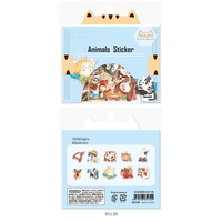 Autocollants d'animaux neboni personnalisés, flocons, Stickers adhésifs en papier, pour journal à main, décoratif, Kawaii