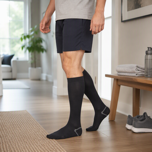 Personal Daily <strong>Compression</strong> <strong>Stocking</strong> For Man Knee High Medical-Class For Chronic Venous Insufficiency Open Toe Class 15-21mmHg - Product Image 1