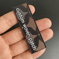 Étiquettes tissées personnalisées avec logo, design privé, vente en gros, étiquettes privées, patchs tissés pour vêtements