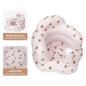 Swimbobo Portable gonflable petit ours enfants canapé siège chaises pour douche apprendre tabouret manger bébé siège de bain - Product Image 4