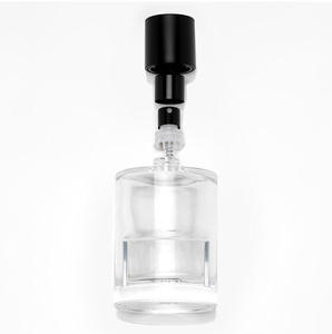 Flacon de <span class=keywords><strong>parfum</strong></span> en verre transparent de 100 ml, design cylindrique, avec bouchon noir, prix fabricant bas - Product Image 6