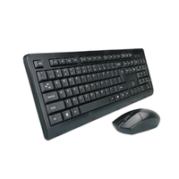 2.4G Hz 104 Kunci Wireless Keyboard Mouse Combo OEM LOGO Kustom