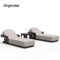 Muebles de Exterior para Hotel, Sofá Chaise Lounge, Juego de Chaise Lounge para Playa y Piscina, Tumbona de Jardín, Tumbona para Tomar el Sol, Cama de Patio