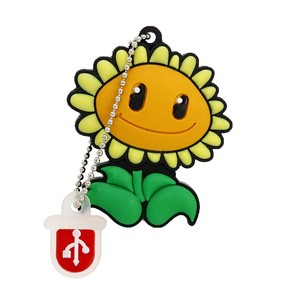 Năng lực thực sự Pendrive phim hoạt hình nhà máy hoa 4GB 8GB 16GB 32GB 64GB hướng dương USB 2.0 ổ đĩa flash cao su <span class=keywords><strong>Memory</strong></span> <span class=keywords><strong>Stick</strong></span> quà tặng dễ thương - Product Image 2