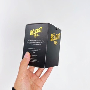Cailyn Fsc Luxe Reliëf Logo Papieren Doos Voor Infuus Koffie En Theezakje Verpakking Op Maat En Mat Gelamineerd Voedsel Veilig - Product Image 1