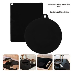 Tapis de protection en silicone résistant à la chaleur pour plaques à <span class=keywords><strong>induction</strong></span> – Formes rondes/carrées, style européen et américain - Product Image 5