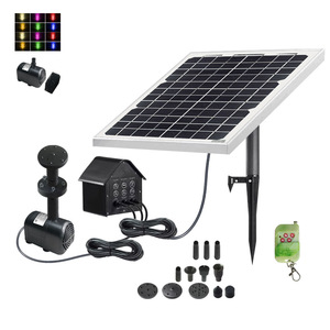 Fontaine solaire en alliage d'aluminium <span class=keywords><strong>JOVTOP</strong></span> pour jardin et extérieur avec pompe à eau (JT-280-12W) - Product Image 1