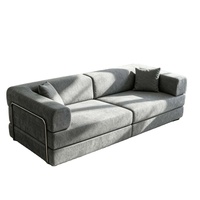 Sofá Plegable de Tela Envasado al Vacío, Sofá Combinado Minimalista de Diseño para Sala de Estar
