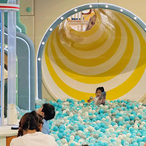 Prix d'usine Acheter équipement de parc d'attractions Ensemble d'équipement de jeu doux pour petits enfants Toboggan de terrain de jeu intérieur - Product Image 4