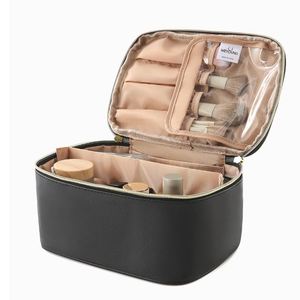 Hot Selling Large Capacity Women's PU Zipper Portable Cosmetic Bag for Travel - Product Image 4